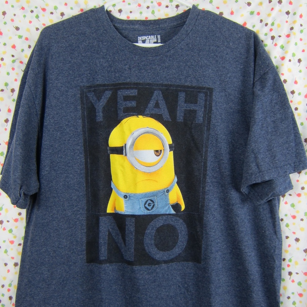 Despicable Me Minion Made"Yeah No" Sz XL